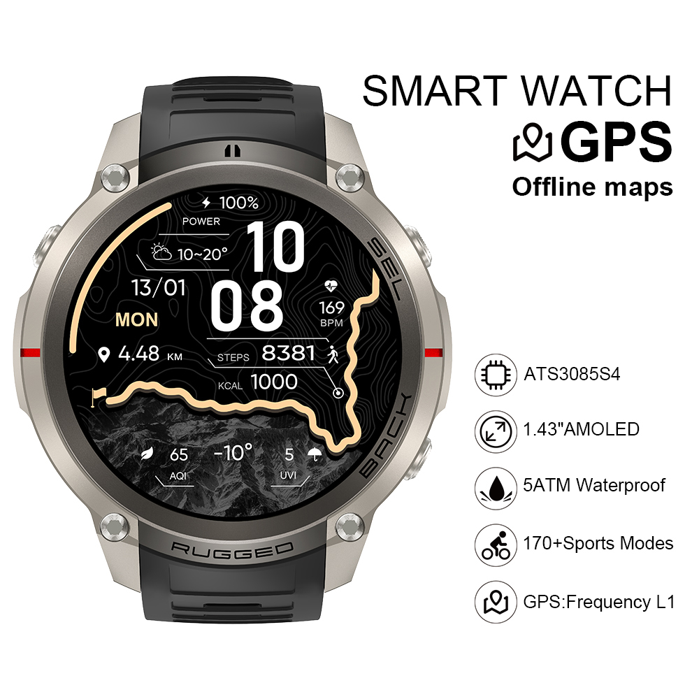 Smartwatch I Watches - 2026 DM59 Smart Watch Offline Map