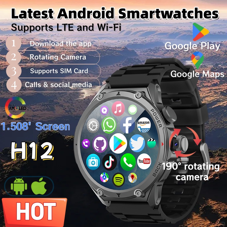 Smartwatch Latest Watches For Men - Latest Model H12 Smart Watch 4G