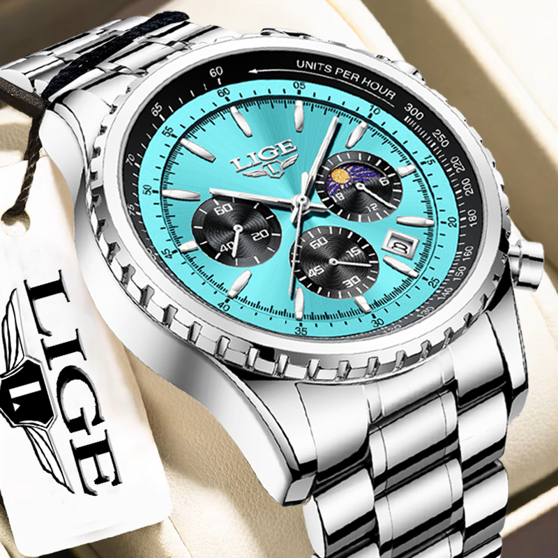 Smartwatch Watches Brands For Men - LIGE Fashion Top Brand Luxury Men