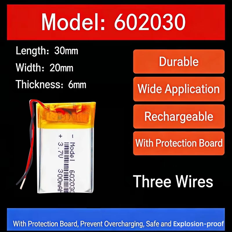 3.7V 300mAh 602030 Lithium Bat - Smartwatch I Watches ulasan dan harga