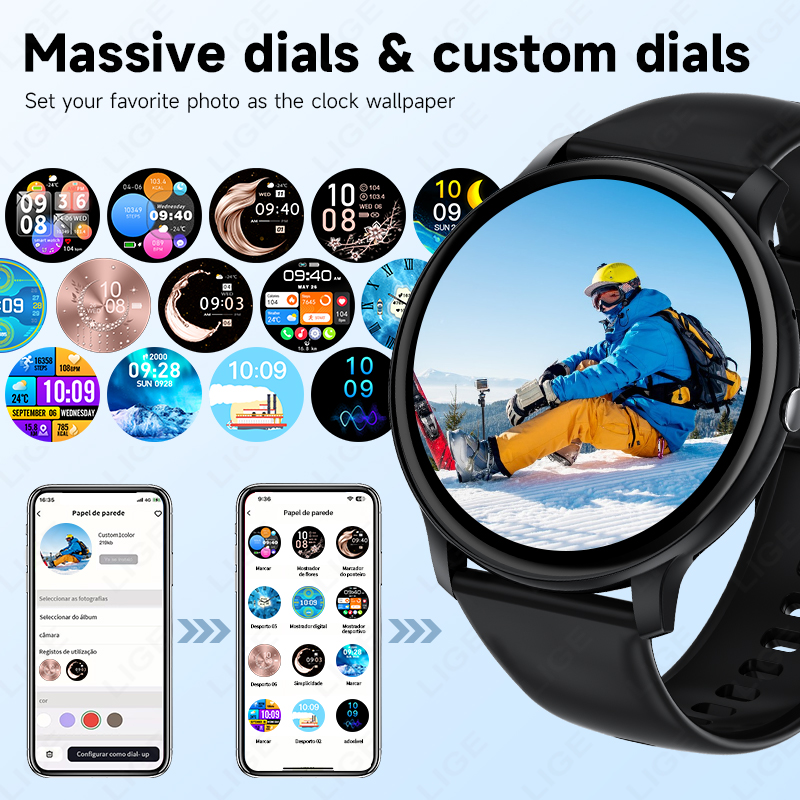 LIGE Bluetooth Call Women Smar - Smartwatch Latest Watches For Men ulasan dan harga
