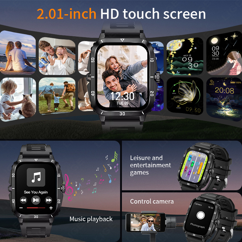 2.01 Screen Smart Watch Blueto - Smartwatch Latest Watches For Men ulasan dan harga