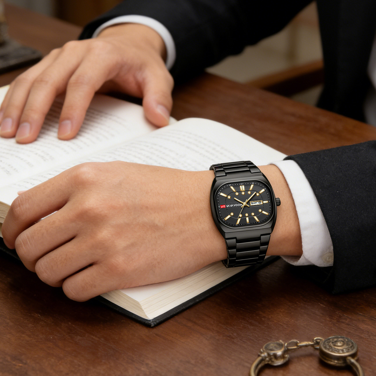 Square New Unique Design Steel - Analog Quartz Watch ulasan dan harga
