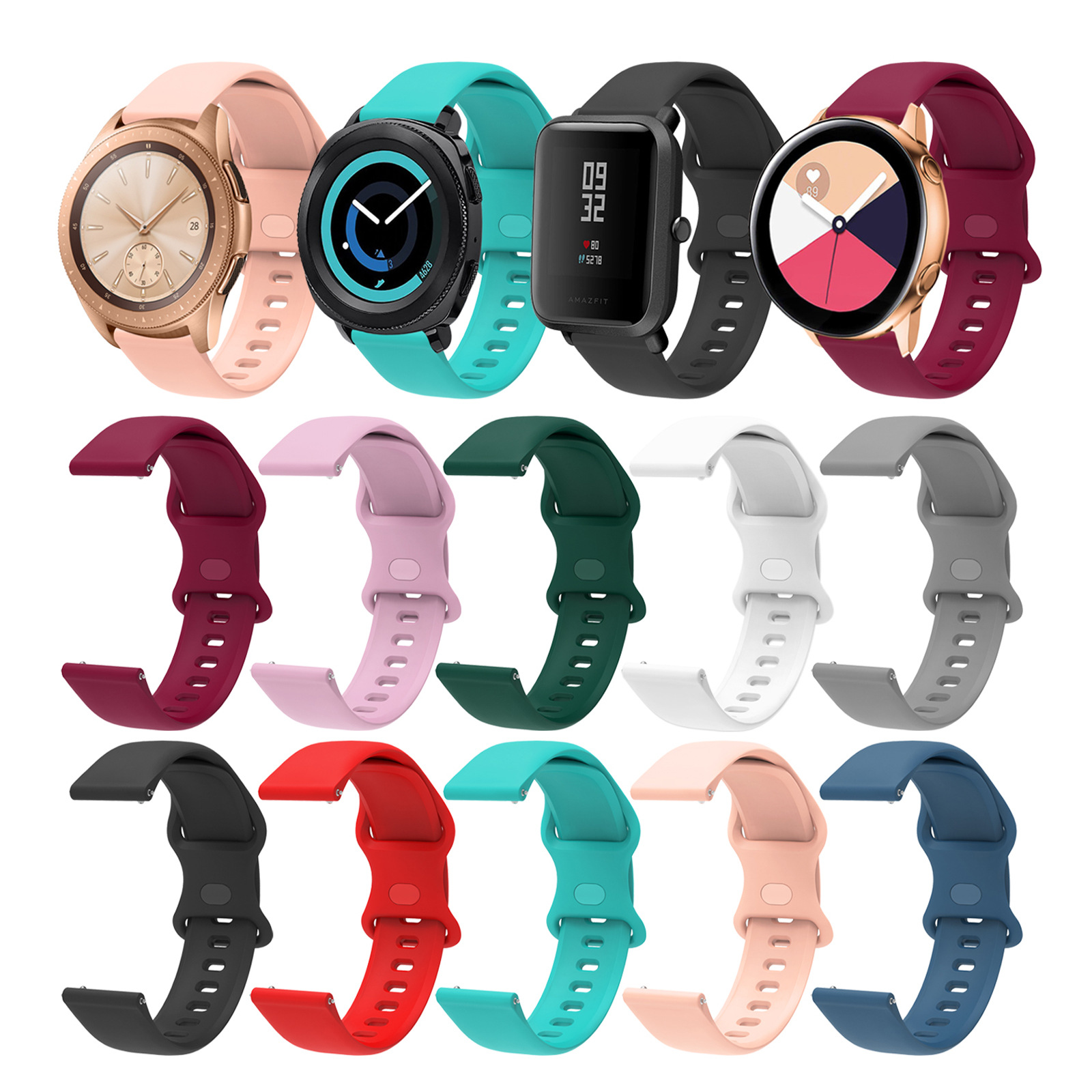 20mm 22mm Silicone wristband F - Titan Watches Smartwatch ulasan dan harga