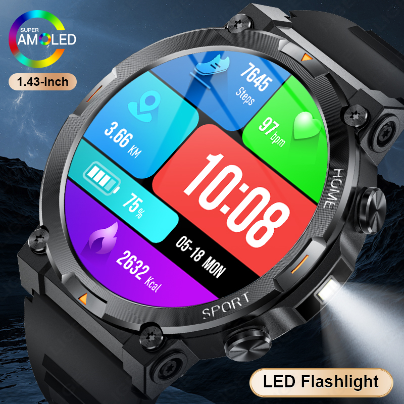 LIGE 2026 Men Smart Watch 1.43 - Smartwatch Latest Watches For Men ulasan dan harga
