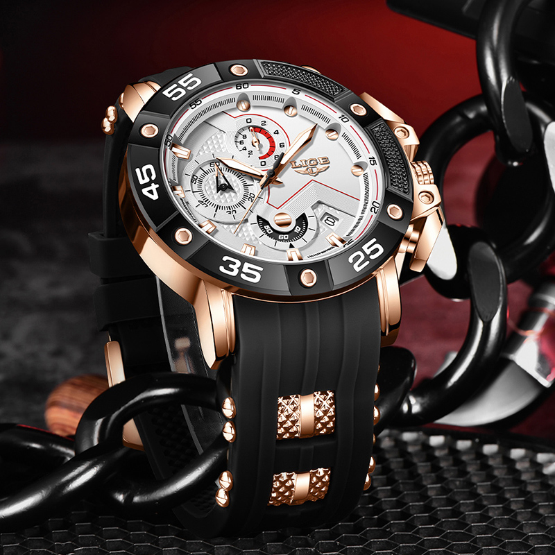 LIGE quartz Top brand luxury w - Smartwatch Watches Brands For Men ulasan dan harga
