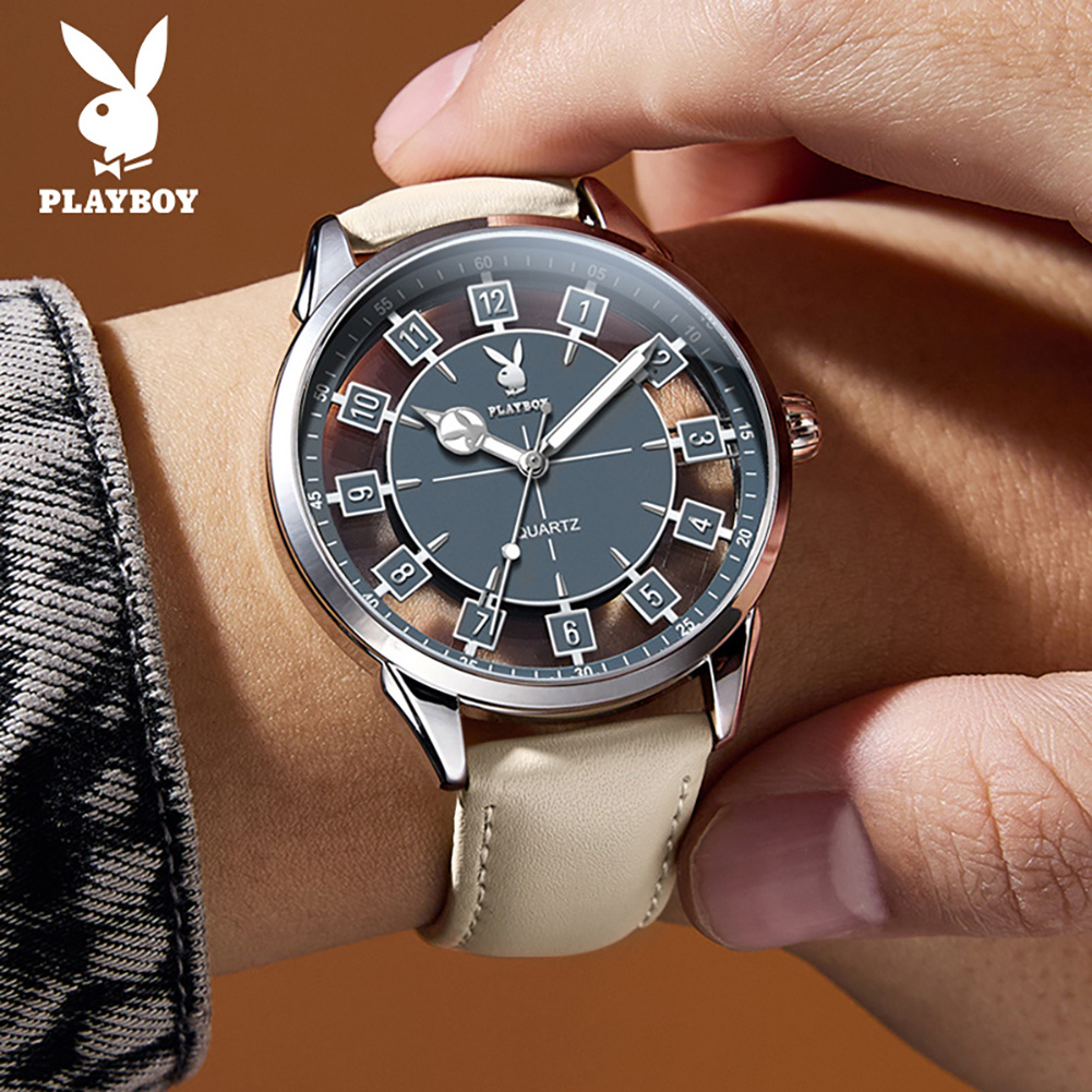 PLAYBOY 3137 Brand Quartz Move - Smartwatch Watches Brands For Men ulasan dan harga