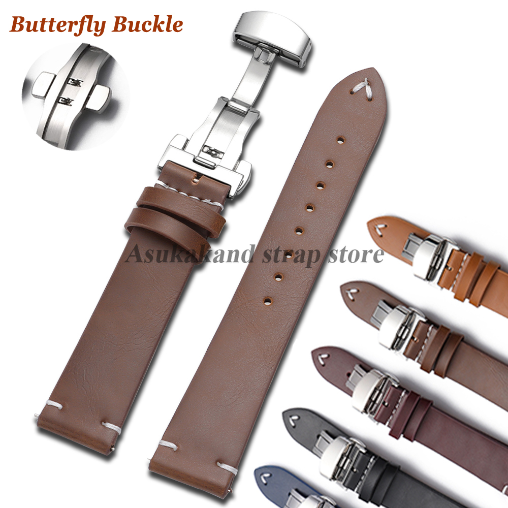 PU Leather Watch Strap 18mm 20 - Seiko Watches Smartwatch ulasan dan harga