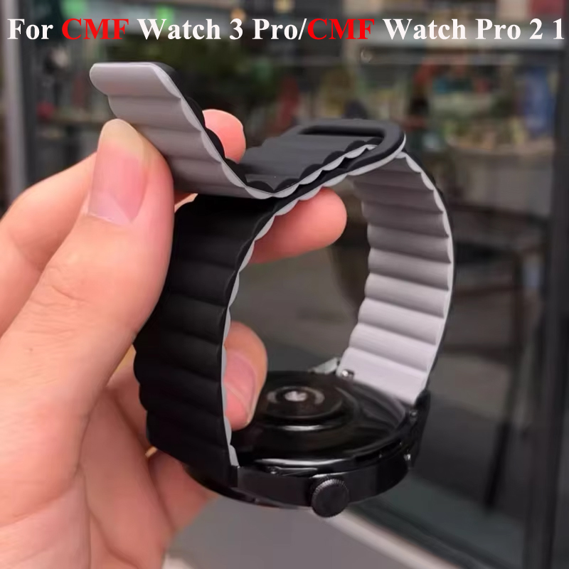 22mm Magnetic Silicone Band Fo - Smartwatch Nothing Watches ulasan dan harga