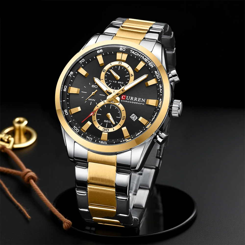 CURREN Casual Quartz Chrono Sp - Analog Quartz Watch ulasan dan harga