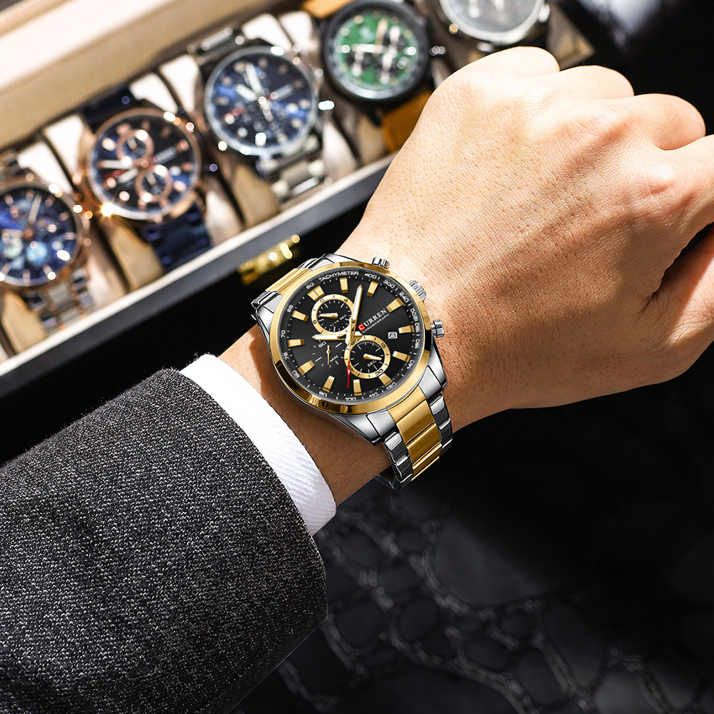 CURREN Casual Quartz Chrono Sp - Analog Quartz Watch ulasan dan harga