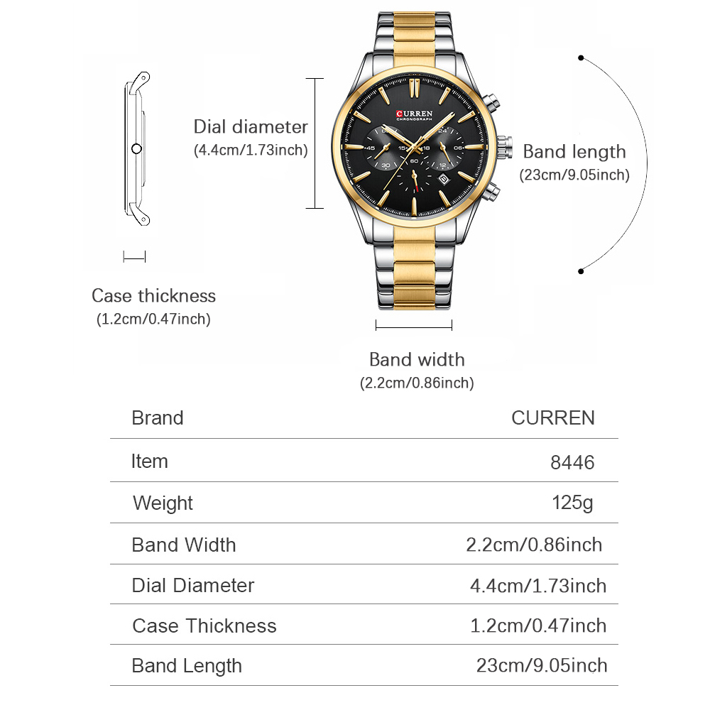 CURREN Casual Quartz Chrono Sp - Analog Quartz Watch ulasan dan harga