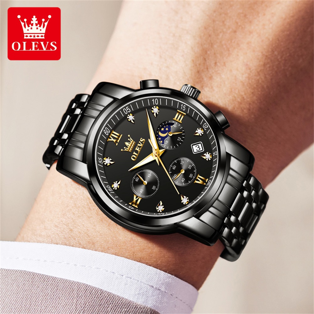 OLEVS Popular men's watches st - Analog Quartz Watch ulasan dan harga