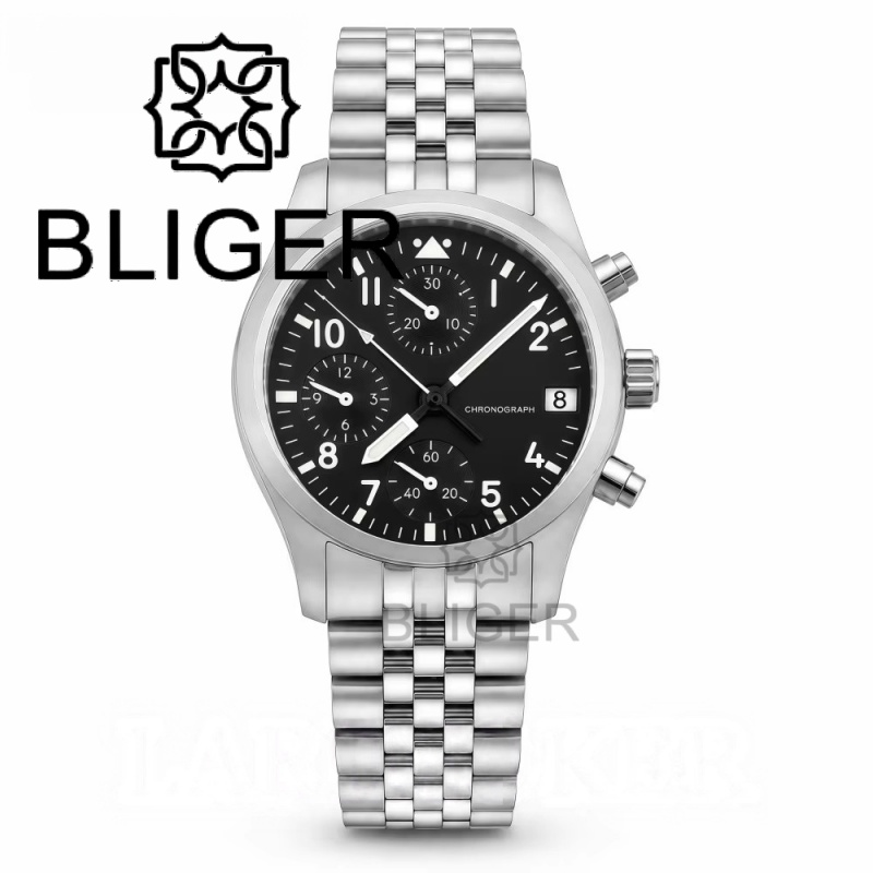 BLIGER Full Black Brushed 38mm - Analog Quartz Watch ulasan dan harga
