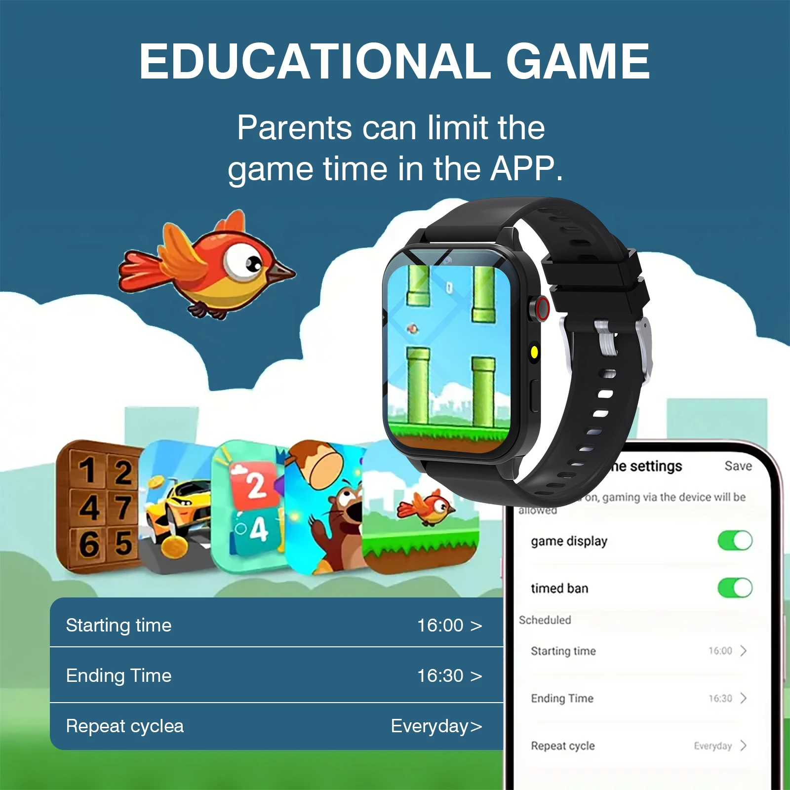 Kids′s Smart Watch 18 Games Ca - Smartwatch Watches Girls ulasan dan harga