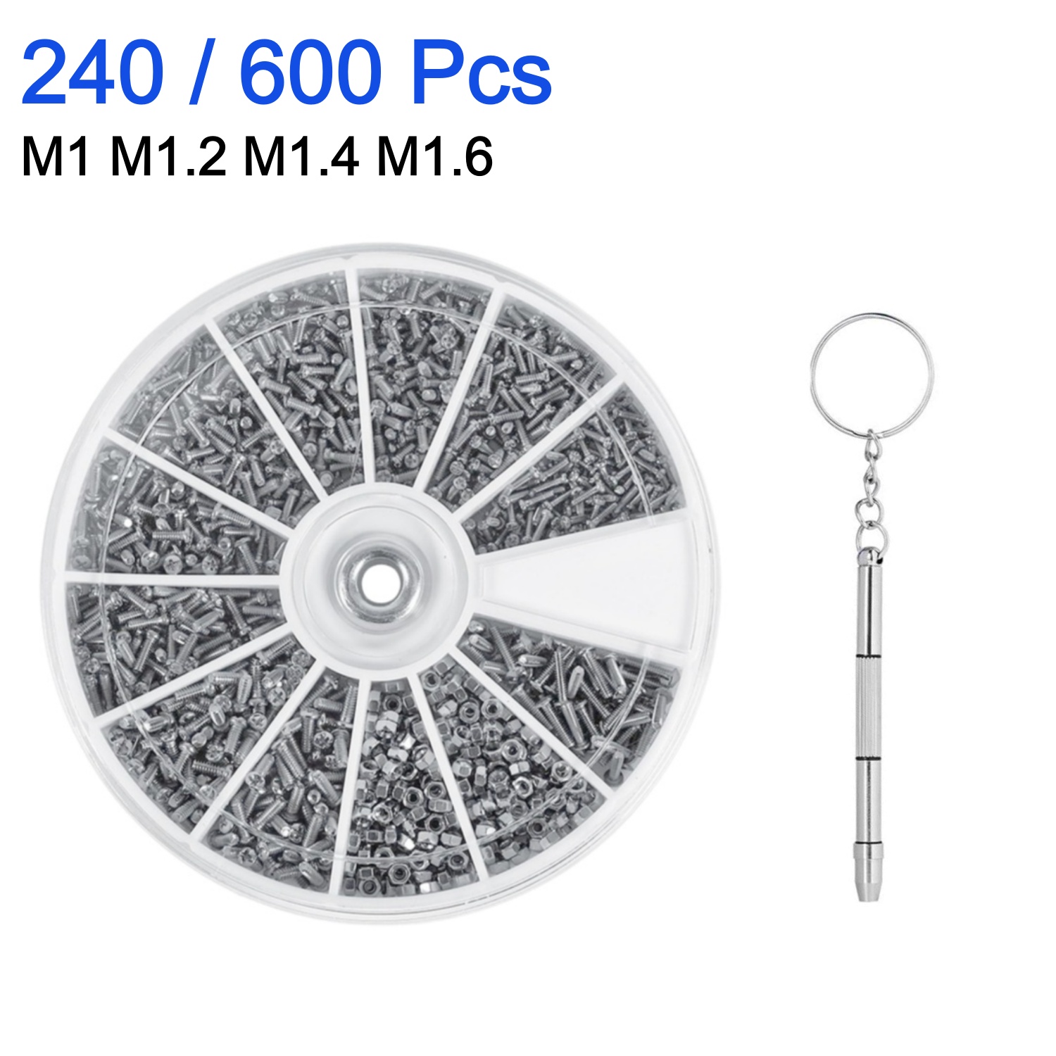 240/600Pcs small screw nut scr - Watch Tool Repair Kit ulasan dan harga