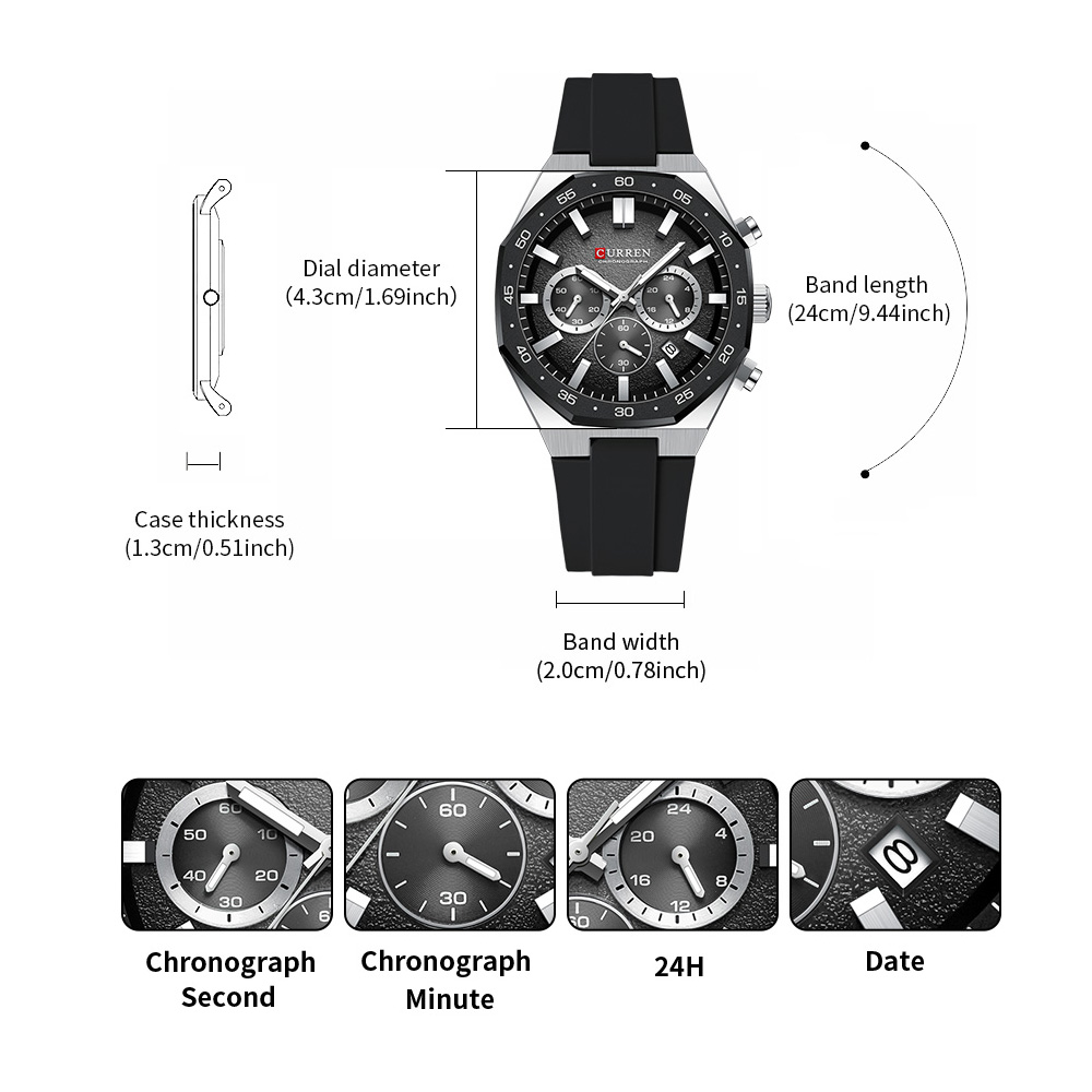 CURREN Fashion Casual Men Spor - Analog Quartz Watch ulasan dan harga