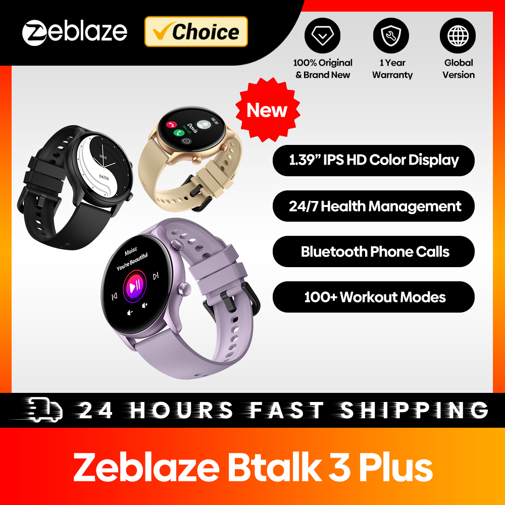 New Zeblaze Btalk 3 Plus Voice - Watches Ladies Smartwatch ulasan dan harga