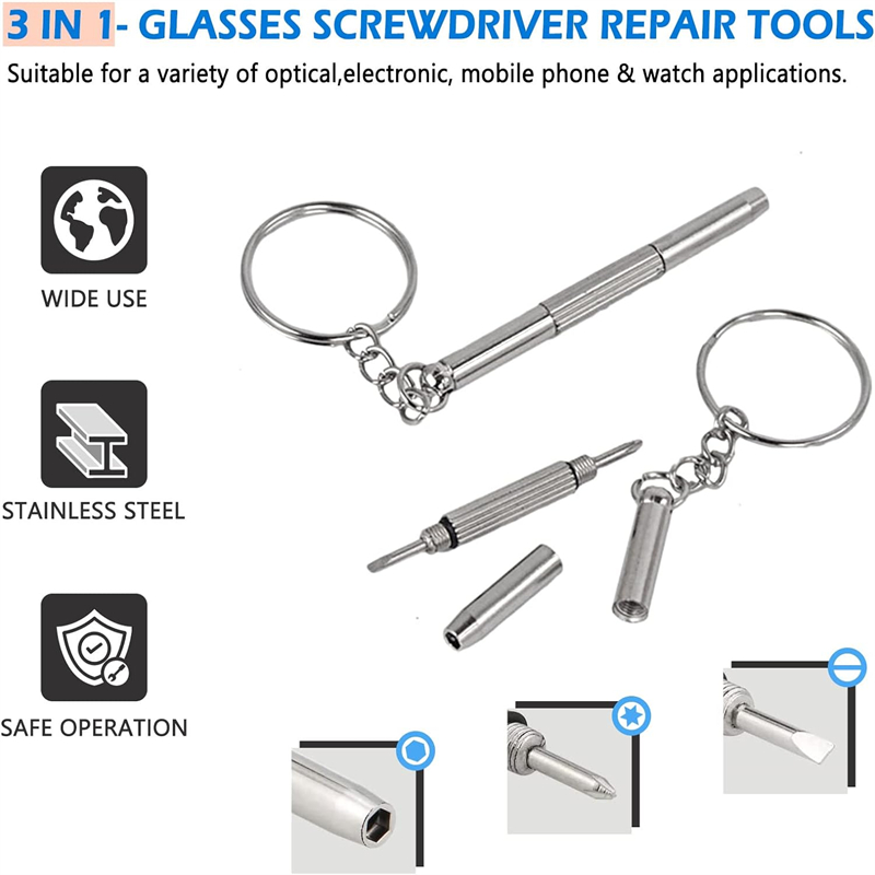 Mini Hand Glasses Screwdrivers - Watch Tool Repair Kit ulasan dan harga