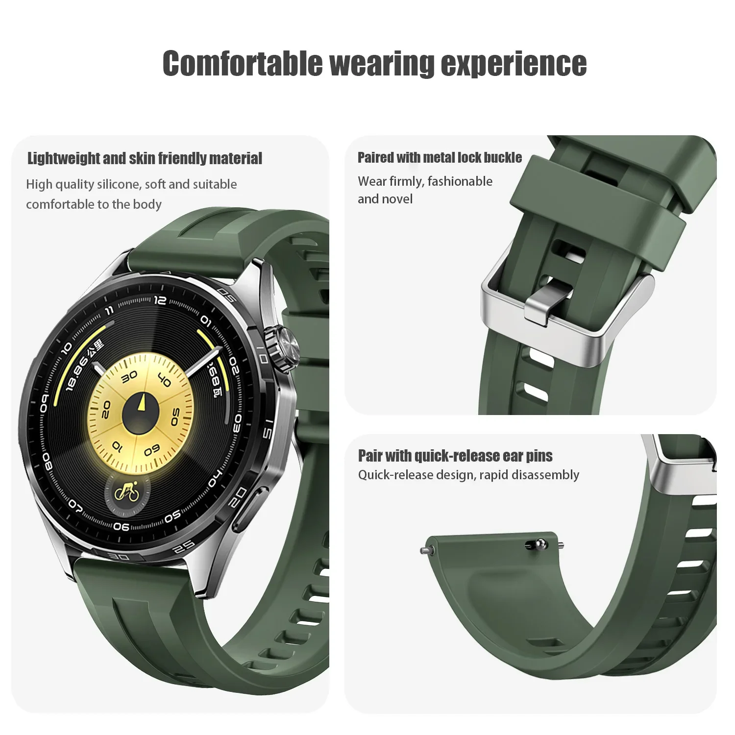 Sports Rubber Watch Strap 22mm - Titan Watches Smartwatch ulasan dan harga