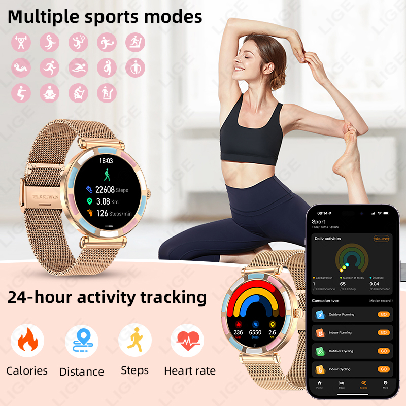2026 LIGE Luxury Smart Watch F - Smartwatch Luxury Watches For Women ulasan dan harga