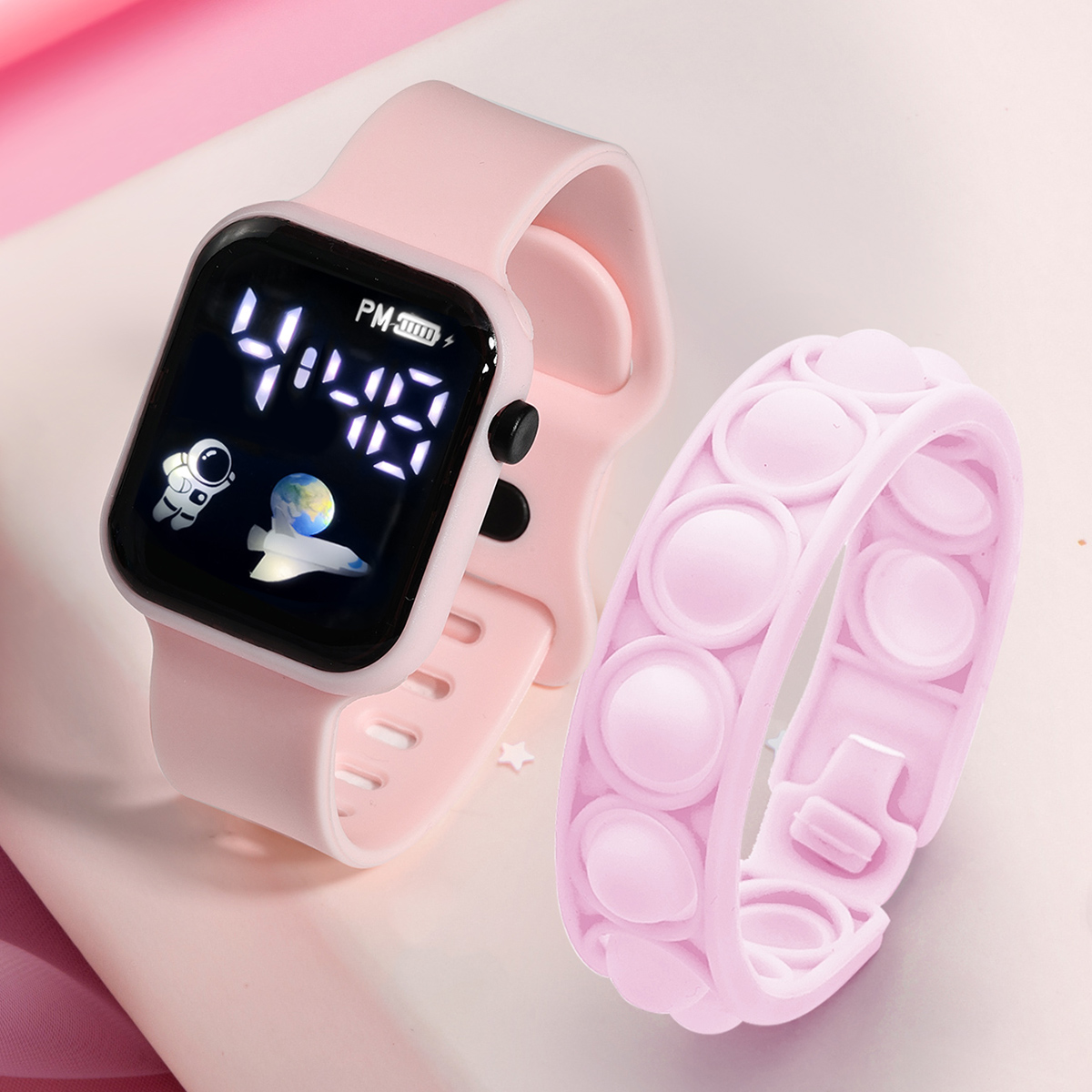 2PCS Children's Smart Watch Br - Smartwatch Watches Girls ulasan dan harga